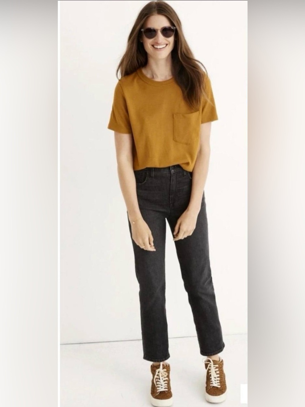 Madewell The Perfect Vintage Crop Jeans Black Sz 29 (Tall)